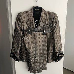 Haider Ackerman Black and Gold Women’s Two-Piece Suit